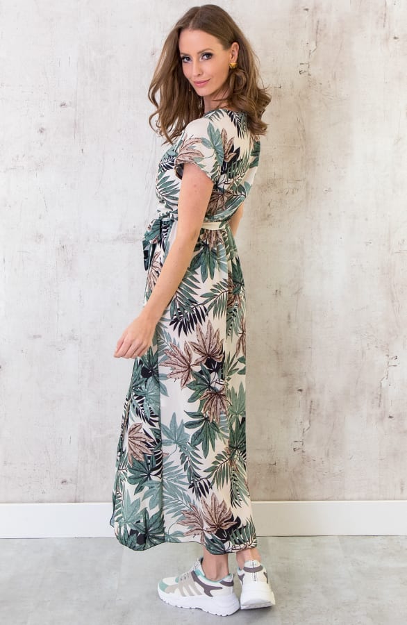 Maxi Jurk Bladeren Groen – shoparchief, foto 5