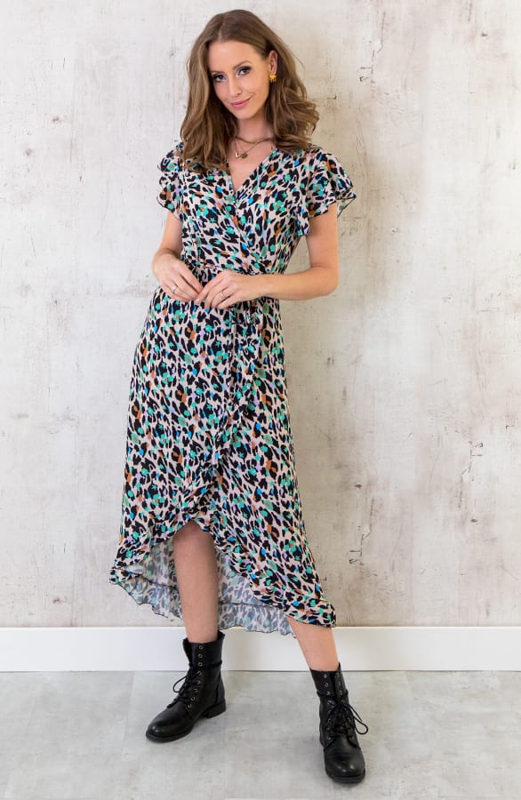 Panter Midi Jurk Met Sterren – shoparchief, foto 3
