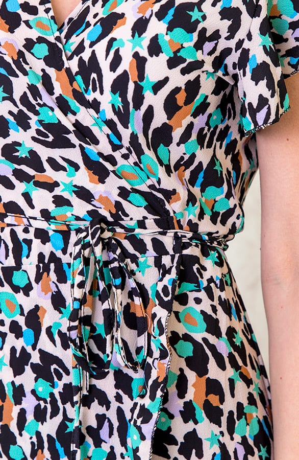 Panter Midi Jurk Met Sterren – shoparchief, foto 5