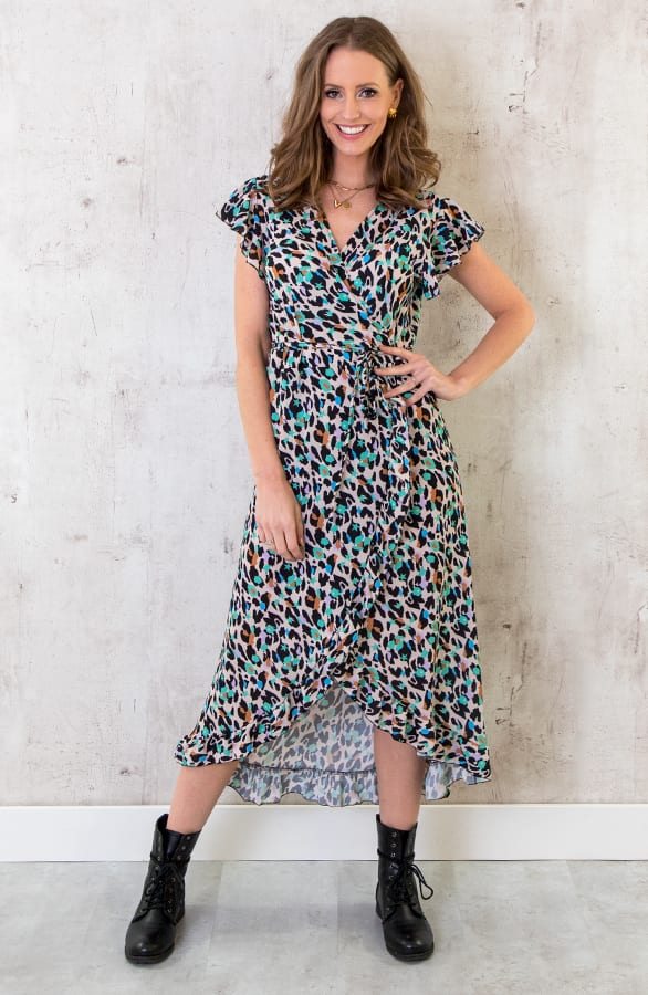 Panter Midi Jurk Met Sterren – shoparchief, foto 1