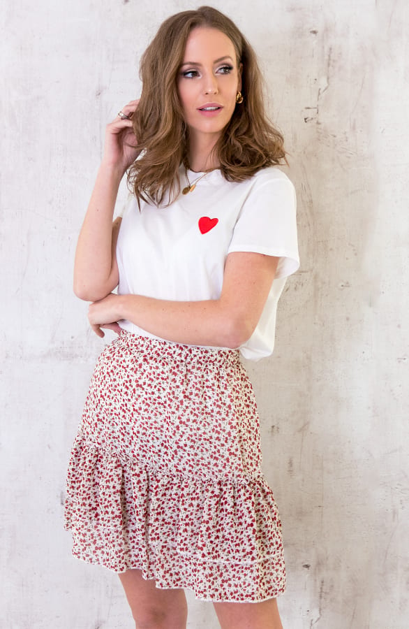 Top Met Hartje Wit Rood – shoparchief, foto 5