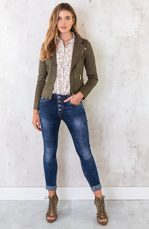 Bloemen Blouse Deluxe Wit – shoparchief, foto 4