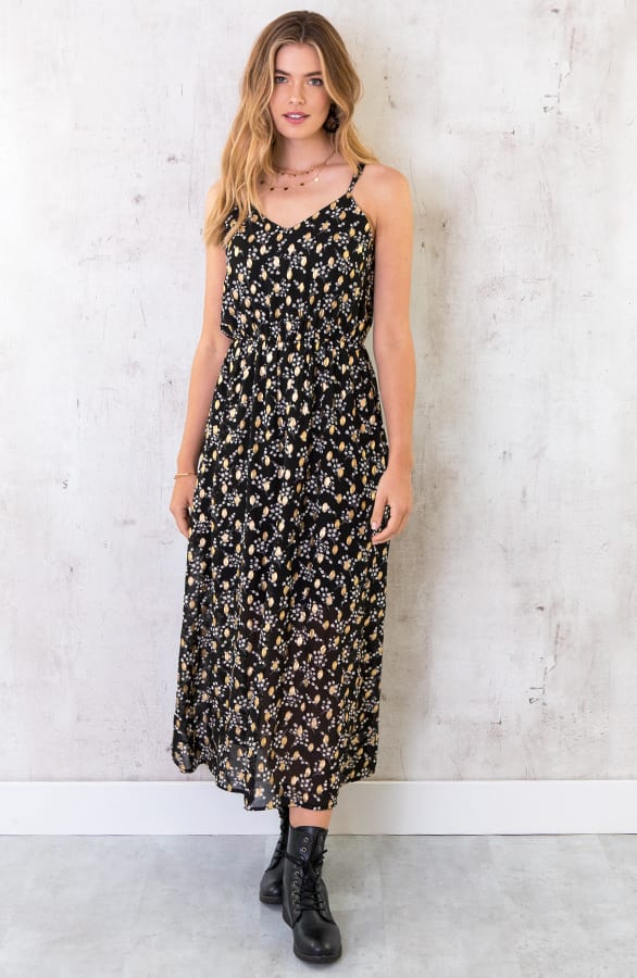 Bloemen Spaghetti Maxi Jurk – shoparchief, foto 5