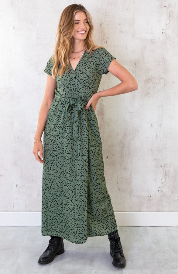 Cheetah Jurk Legergroen – shoparchief, foto 1