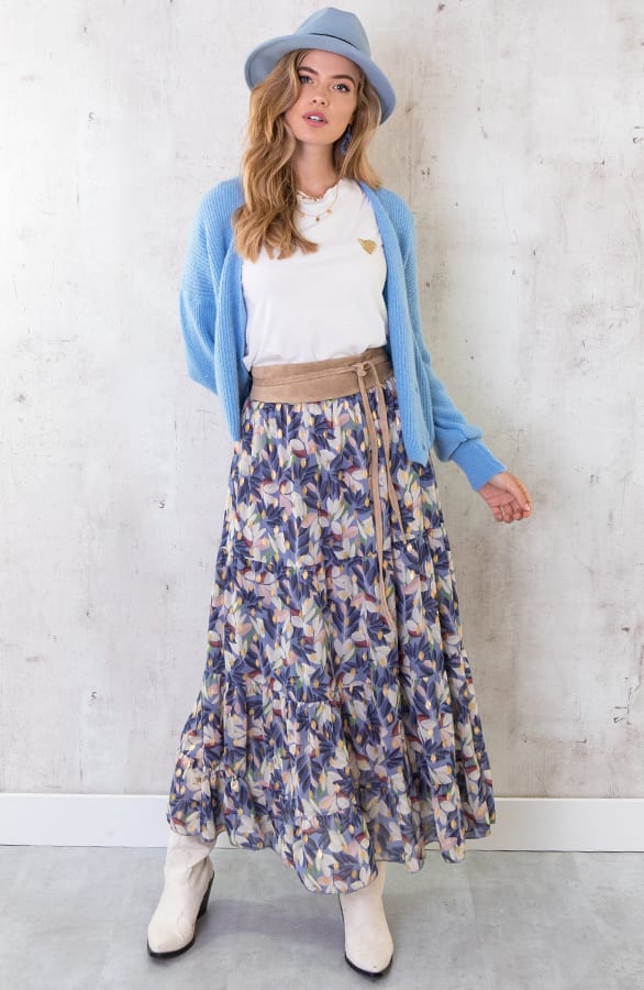 Gebreid Vest Met Knopen Babyblauw – shoparchief, foto 5