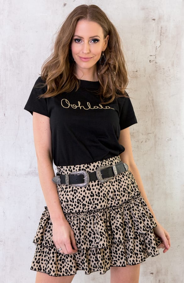 Limited Cheetah Laagjes Rok Beige – shoparchief, foto 5
