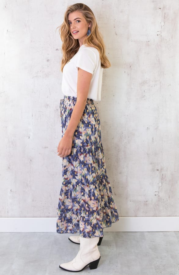 Midi Rok Met Bladeren – shoparchief, foto 3