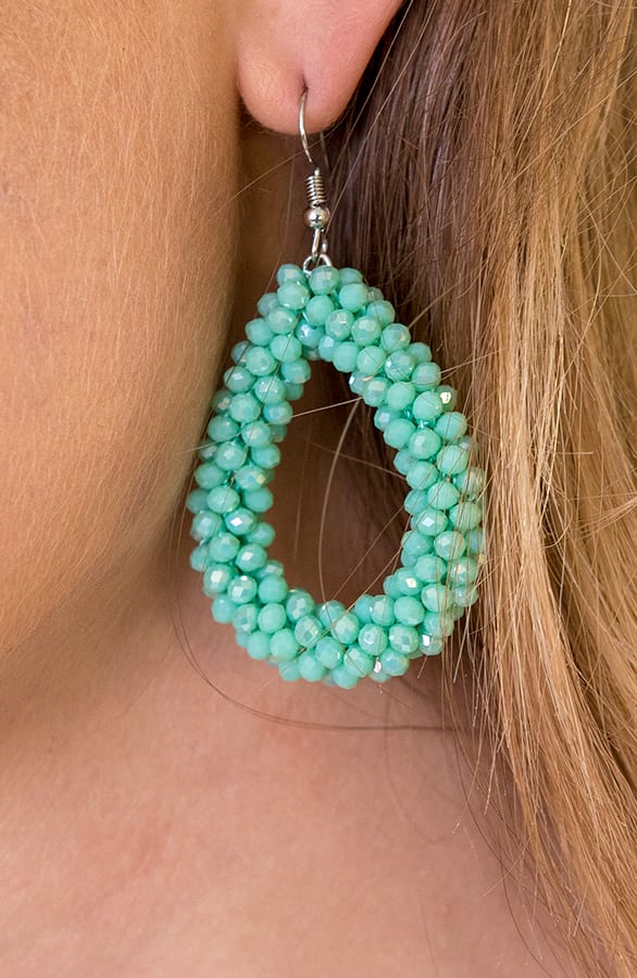 Oval Mint Oorbellen – shoparchief, foto 2