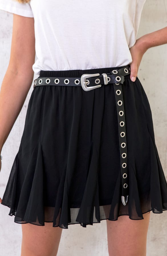 Plooien Rok Zwart – shoparchief, foto 1