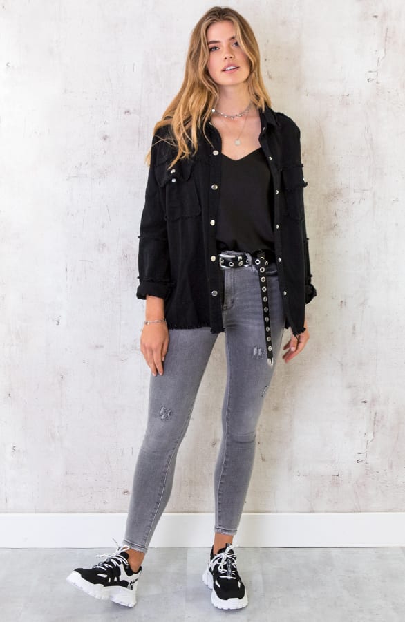 Rock N Roll Jacket Zwart – shoparchief, foto 4