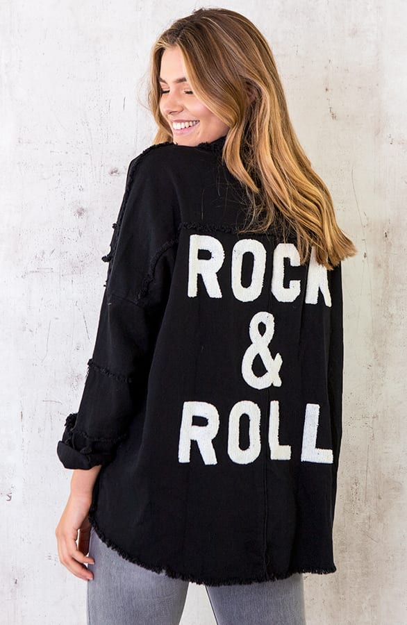 Rock N Roll Jacket Zwart – shoparchief, foto 1