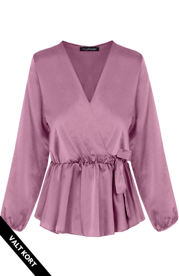 Satijnen Overslag Blouse Dust – shoparchief, foto 1