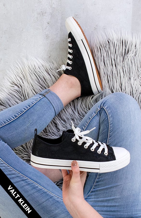 Sneakers Dames Snake Zwart – shoparchief, foto 1