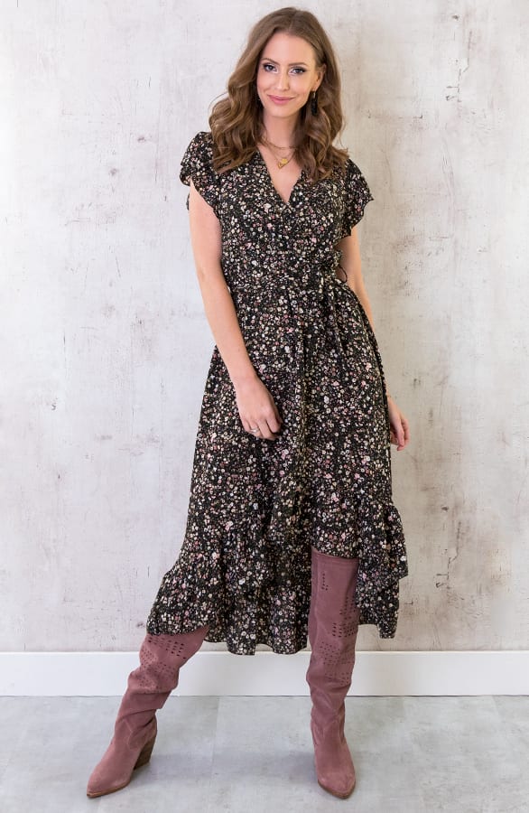 Bloemen Ruches Jurk – shoparchief, foto 1