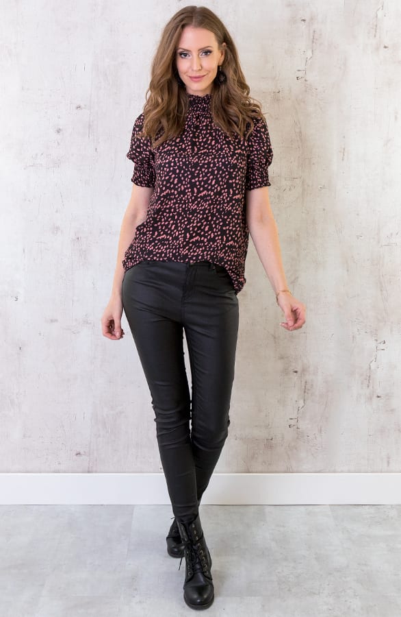 Cheetah Col Top Zwart Koraal – shoparchief, foto 2