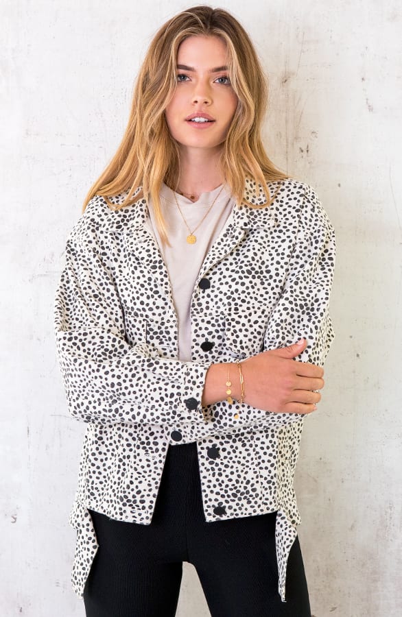 Cheetah Spijkerjas Beige – shoparchief, foto 1