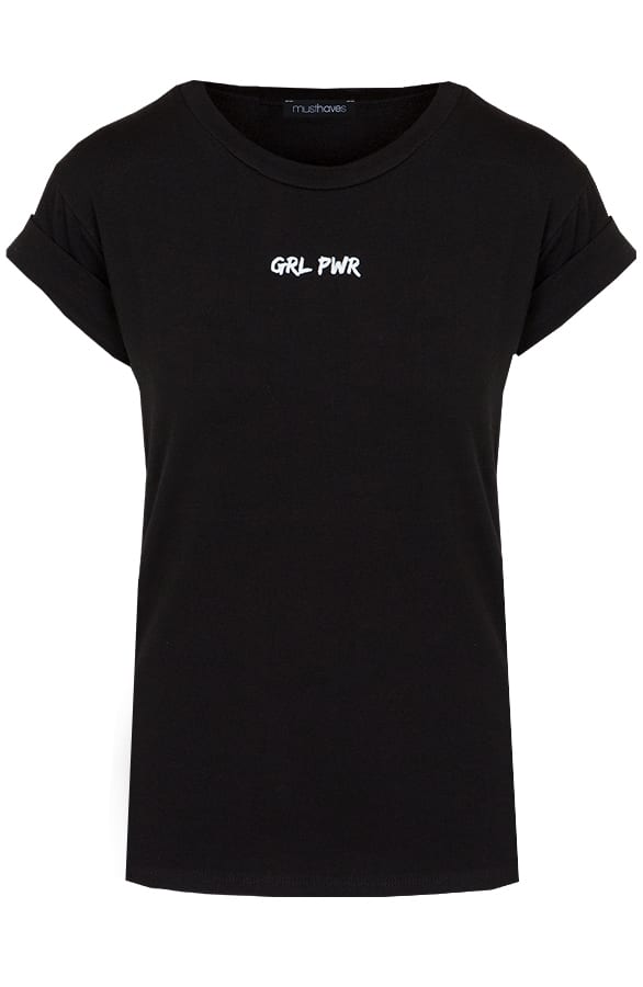 Girl Power Top Zwart – shoparchief, foto 1