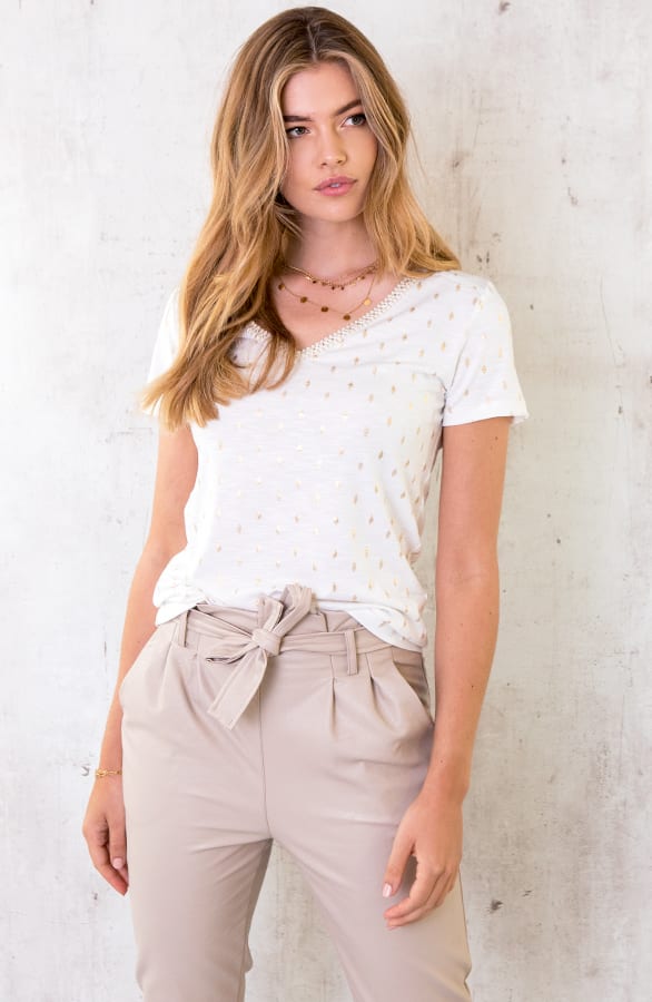 Golden Leaves Top Wit – shoparchief, foto 1