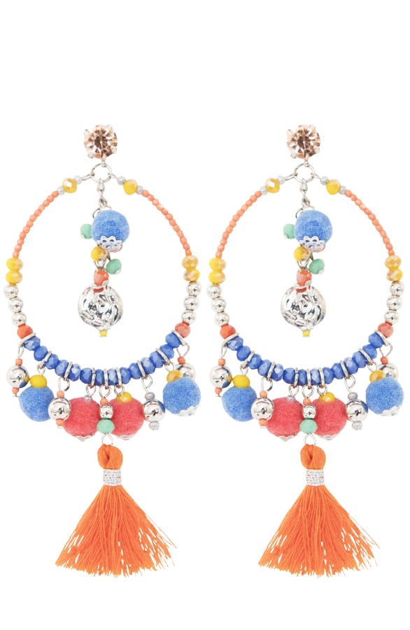 Ibiza Creool Oorbellen Oranje – shoparchief, foto 1