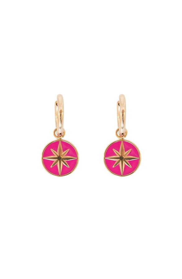 Luxury Star Oorbellen Fuchsia – shoparchief, foto 1