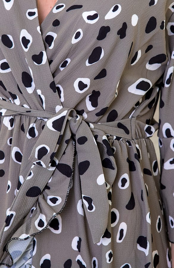 Midi Jurk Panter Groen – shoparchief, foto 4