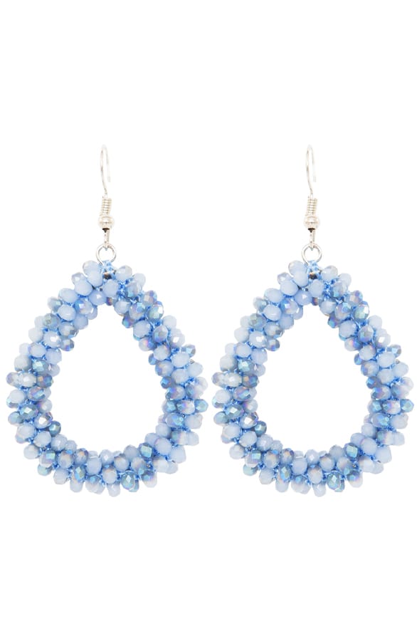 Oval Blue Oorbellen – shoparchief, foto 1