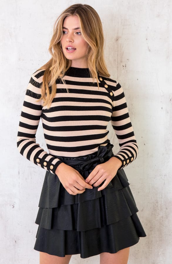 Sailor Strepen Trui Taupe – shoparchief, foto 4