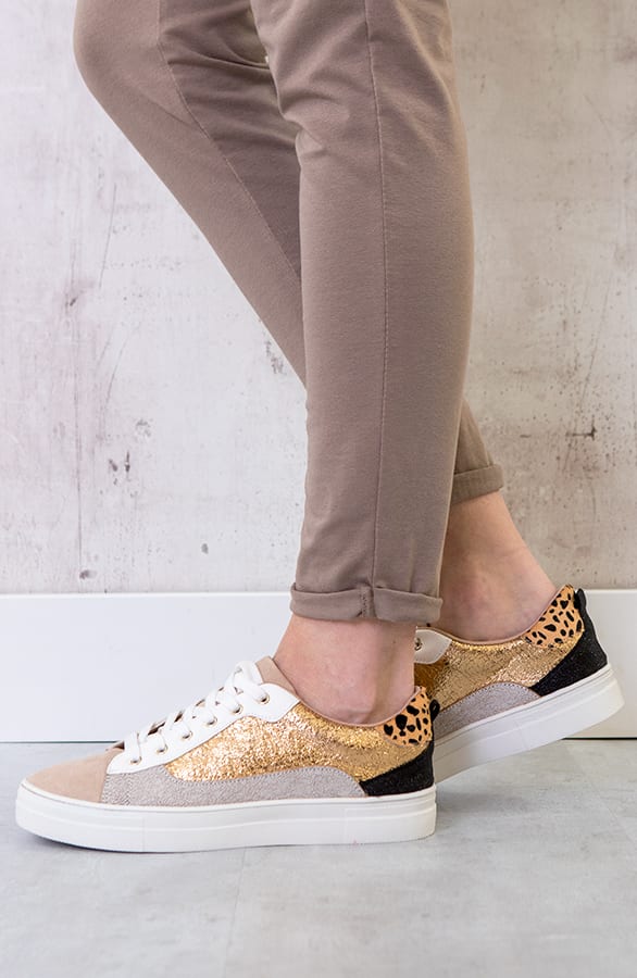 Sneakers Leopard Metallic Gold – shoparchief, foto 3