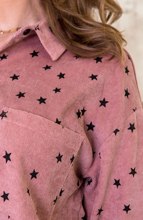 Sterren Blouse Oud Roze – shoparchief, foto 6