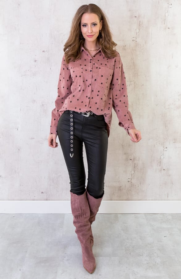 Sterren Blouse Oud Roze – shoparchief, foto 3