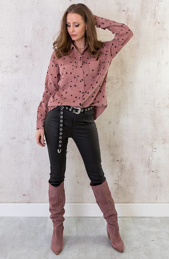 Sterren Blouse Oud Roze – shoparchief, foto 4