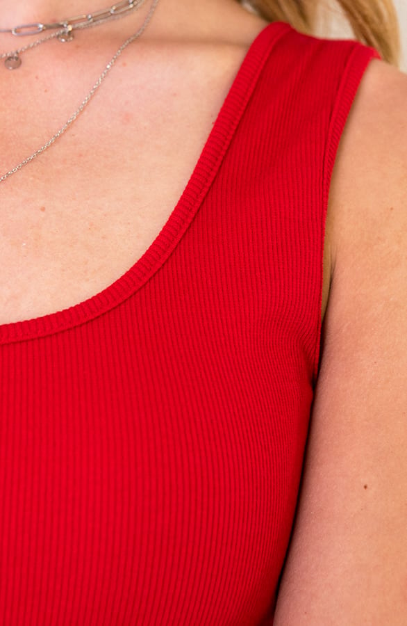 Stretch Jurk Dames Rood – shoparchief, foto 4