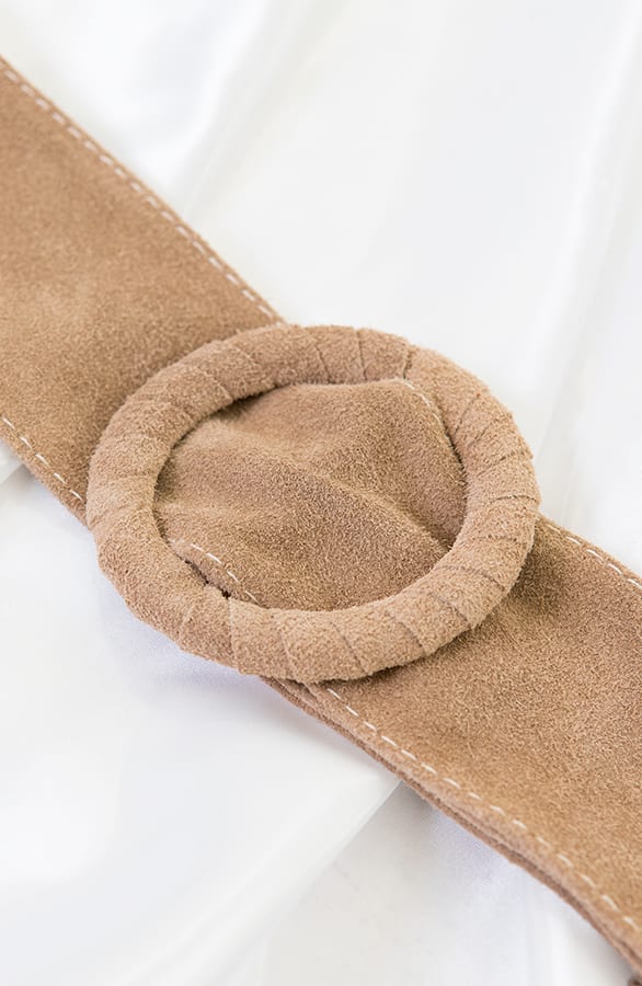 Suede Riem Beige – shoparchief, foto 2