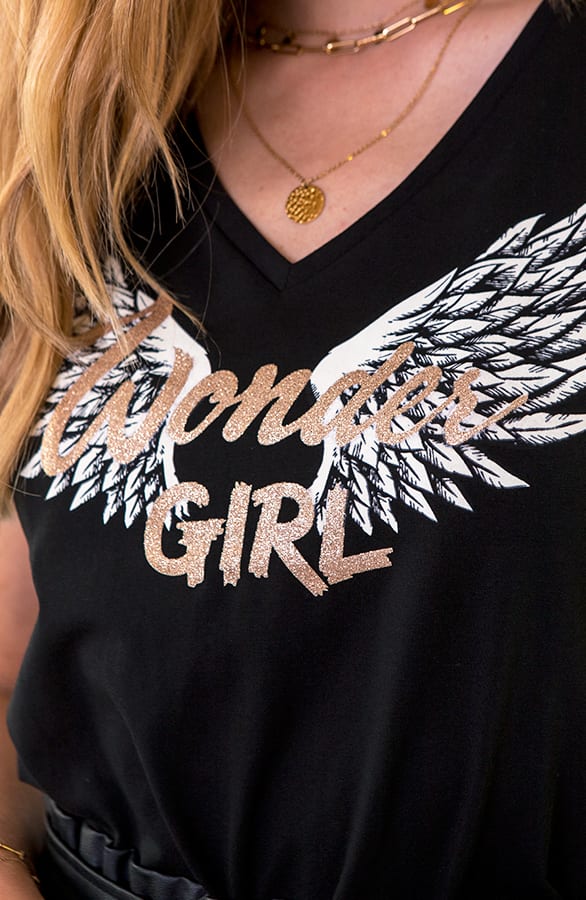 Top Wonder Girl Zwart – shoparchief, foto 6