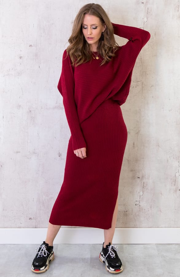 Trui Twinset Bordeaux – shoparchief, foto 4