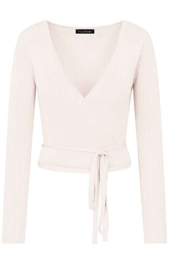 Wikkel Vest Dames Beige – shoparchief, foto 7