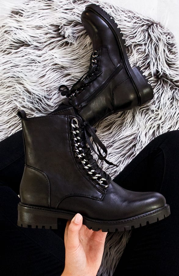 Chain Boots Deluxe Zwart – shoparchief, foto 2