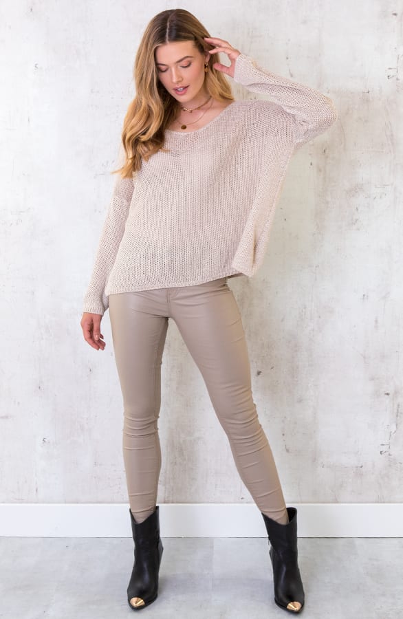 Coating Jeans Dark Beige – shoparchief, foto 2