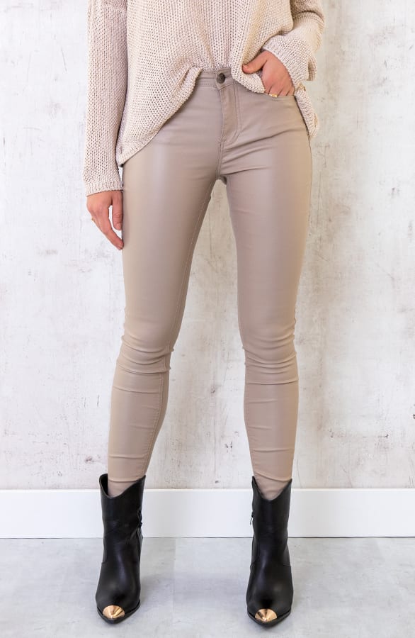 Coating Jeans Dark Beige – shoparchief, foto 1
