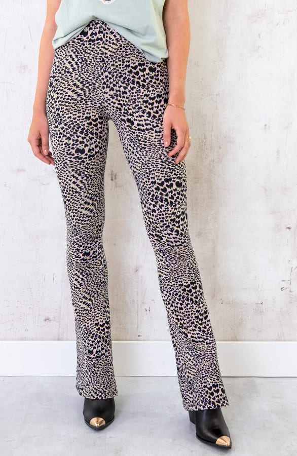 Flared Broek Hartjes Roze – shoparchief, foto 1