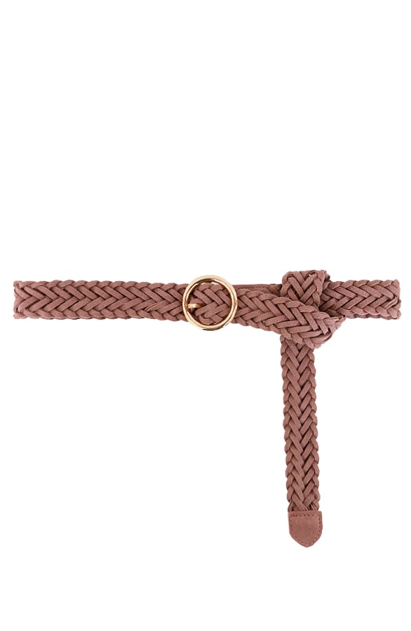 Gevlochten Taille Riem Roze – shoparchief, foto 1