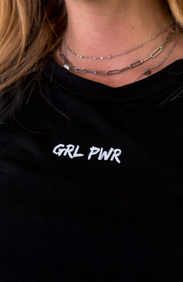 Girl Power Top Zwart – shoparchief, foto 5