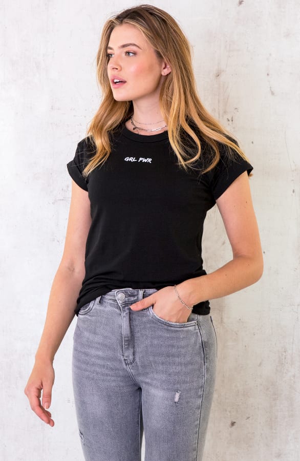 Girl Power Top Zwart – shoparchief, foto 2