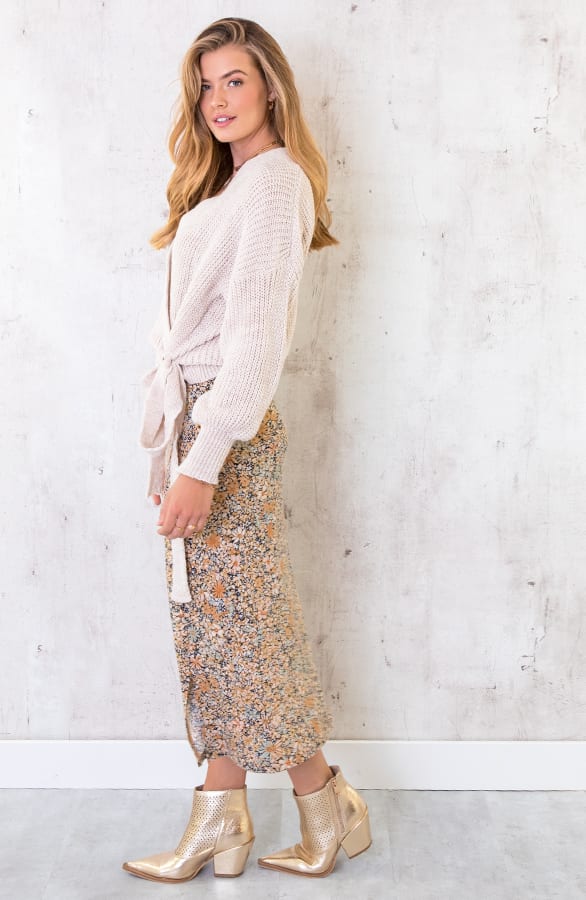 Midi Rok Jersey Bloemen – shoparchief, foto 8