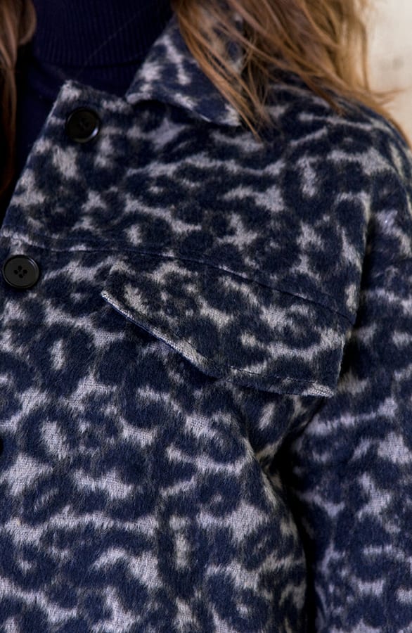 Panter Fleece Jacket Marineblauw – shoparchief, foto 4