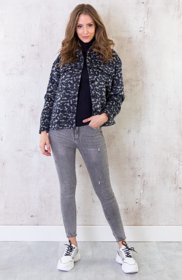 Panter Fleece Jacket Marineblauw – shoparchief, foto 5