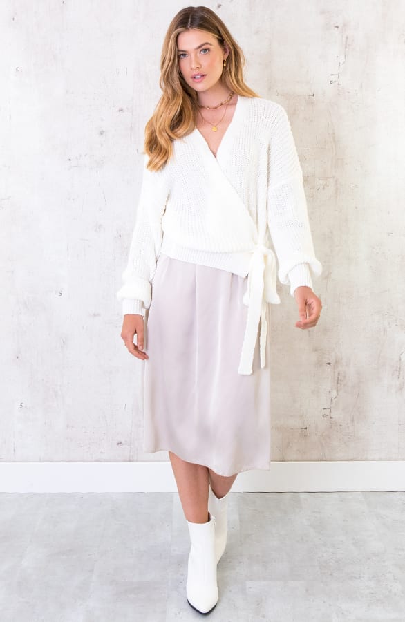 Satijnen Rok Beige – shoparchief, foto 2