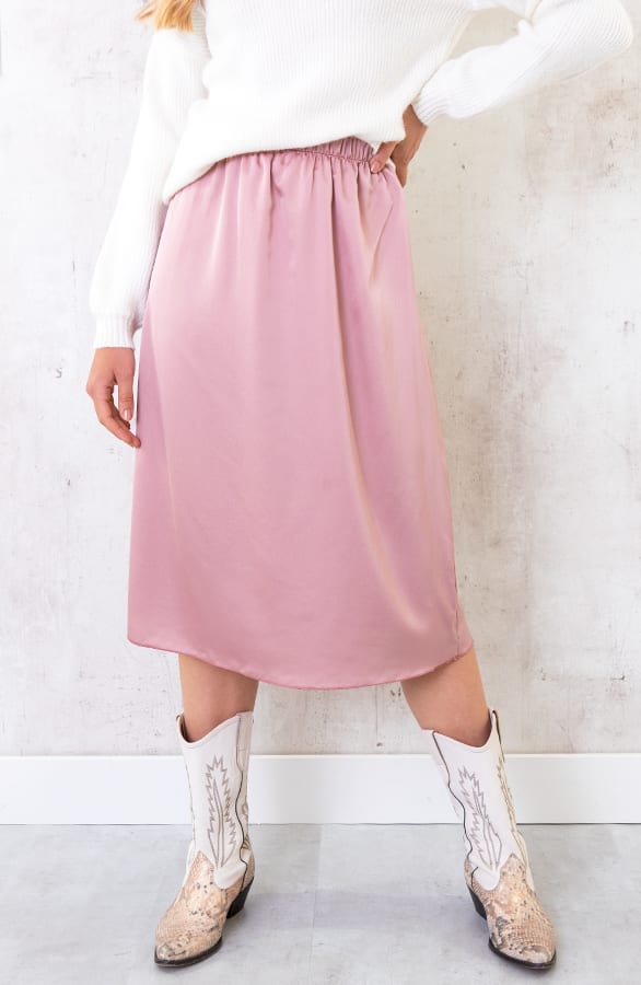 Satijnen Rok Roze – shoparchief, foto 1