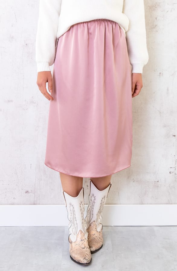 Satijnen Rok Roze – shoparchief, foto 6