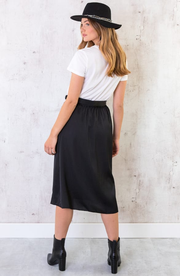 Satijnen Rok Zwart – shoparchief, foto 4